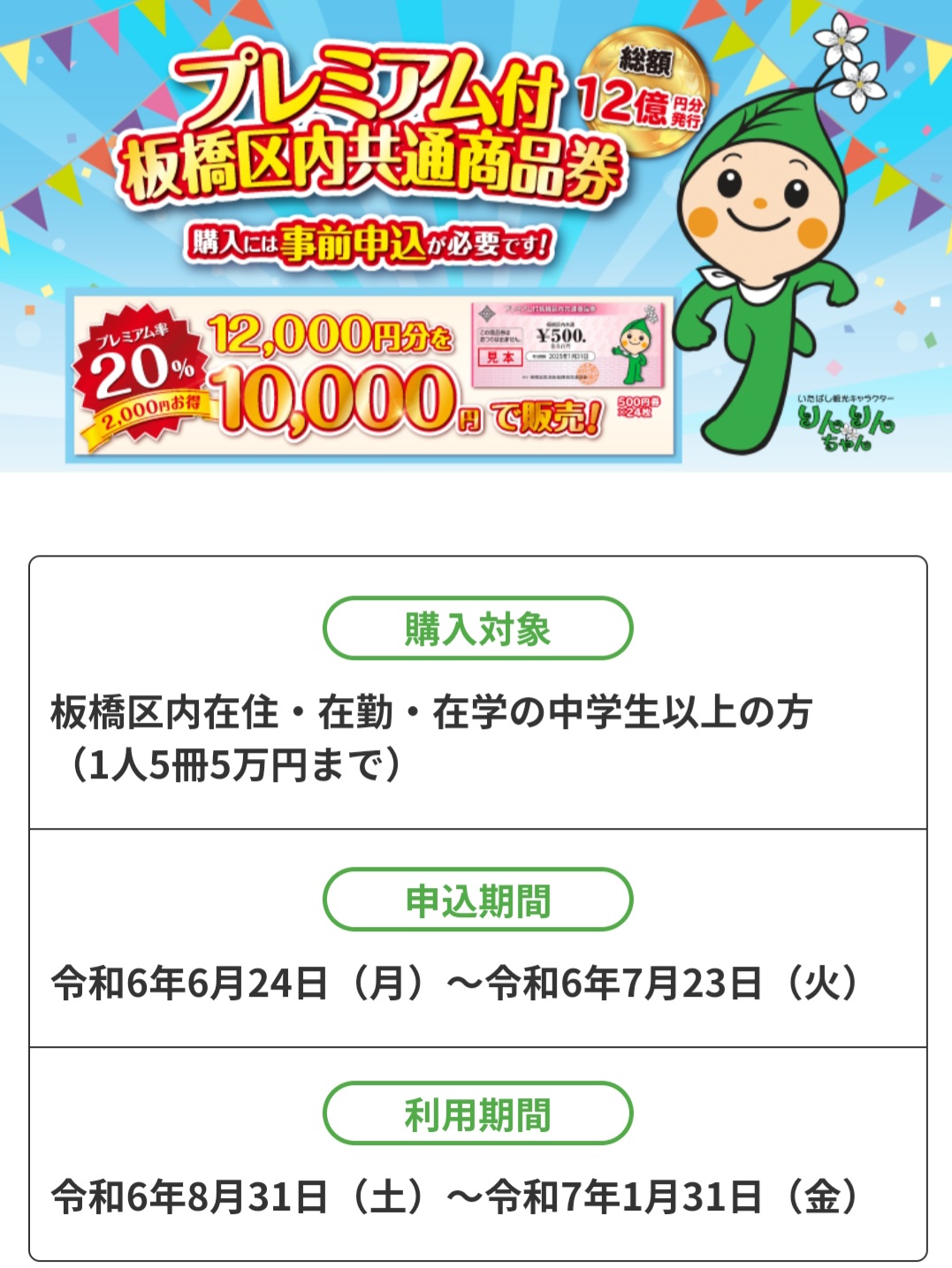 プレミアム付商品券