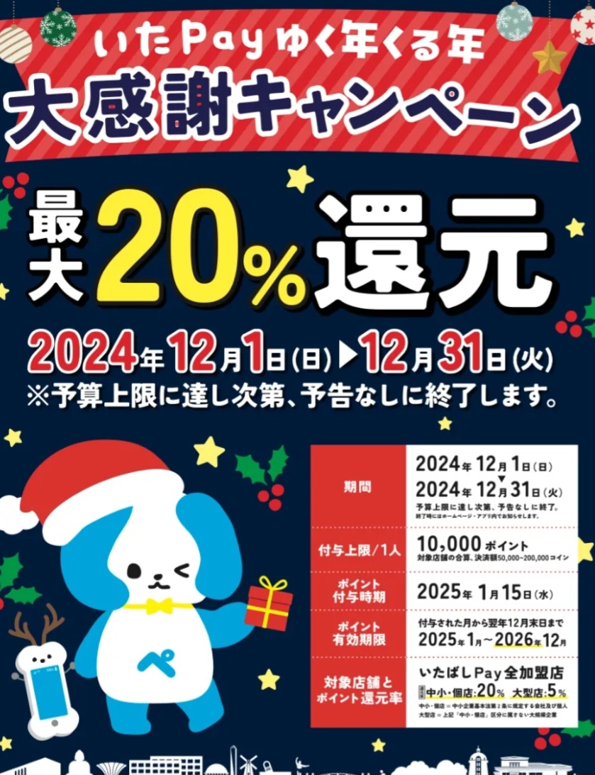 いたPayゆく年くる年大感謝キャンペーン