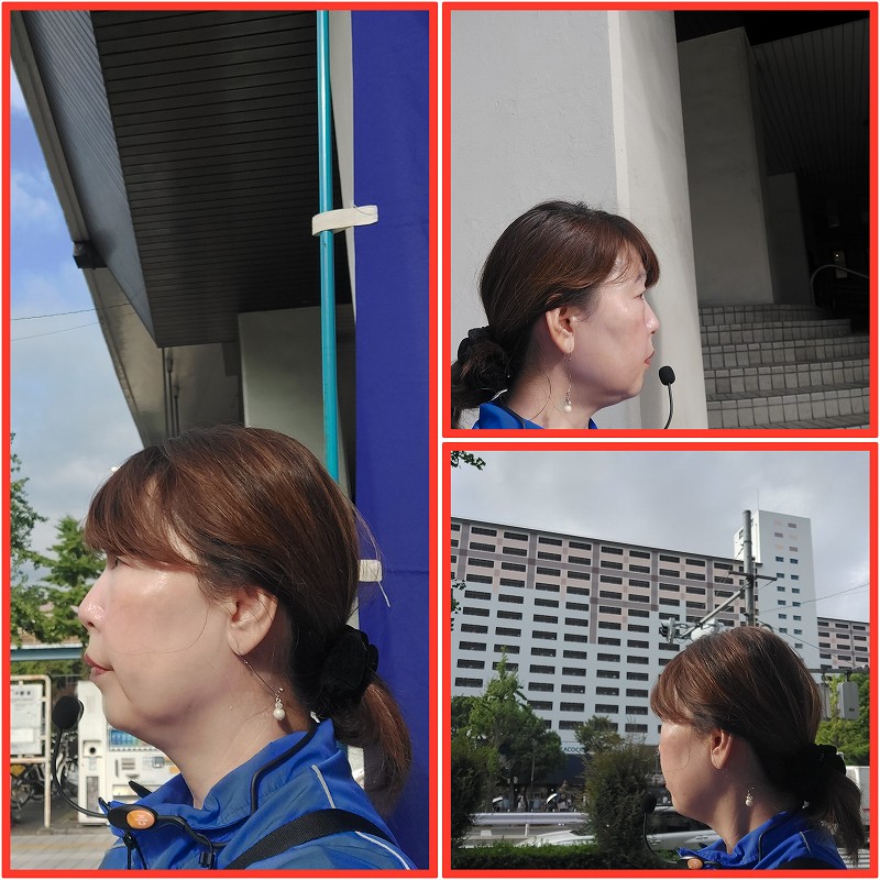 今朝も駅にてご挨拶です❣️