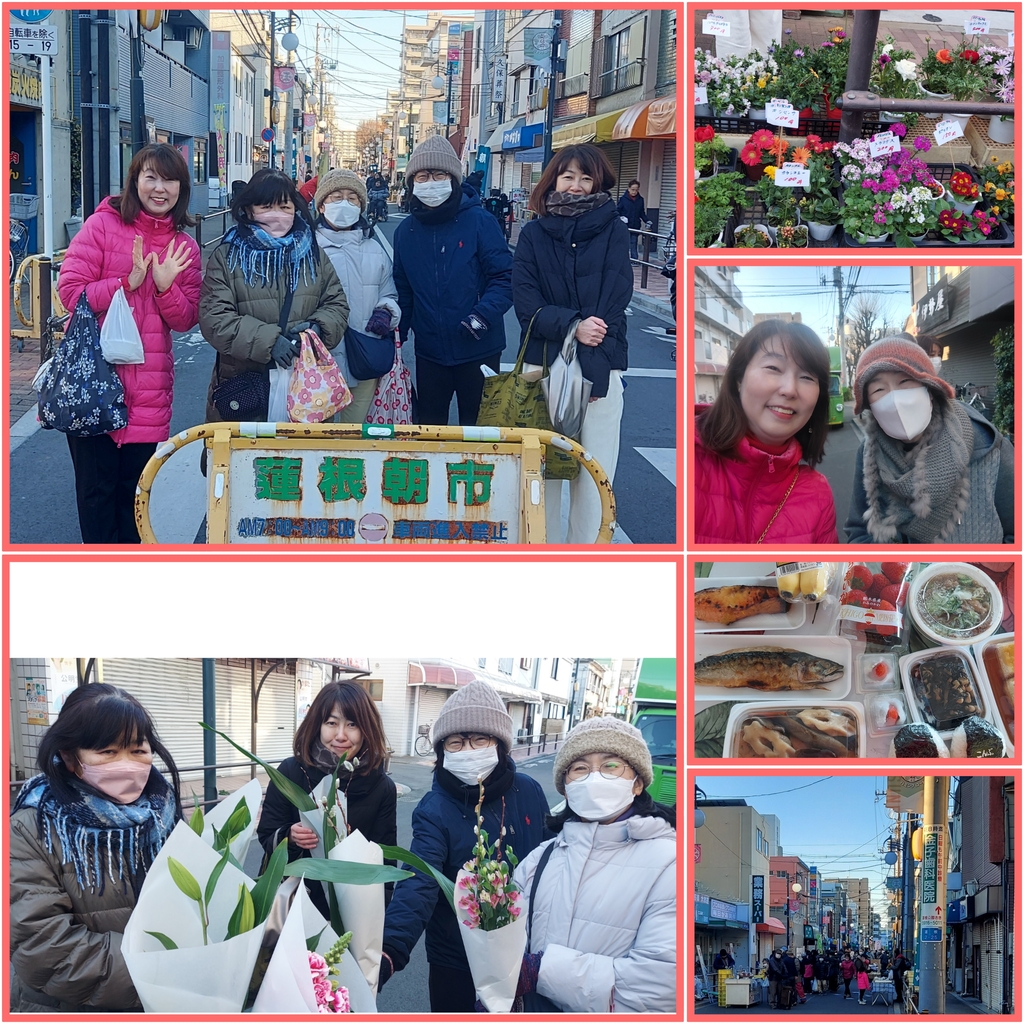 蓮根商店街の朝市